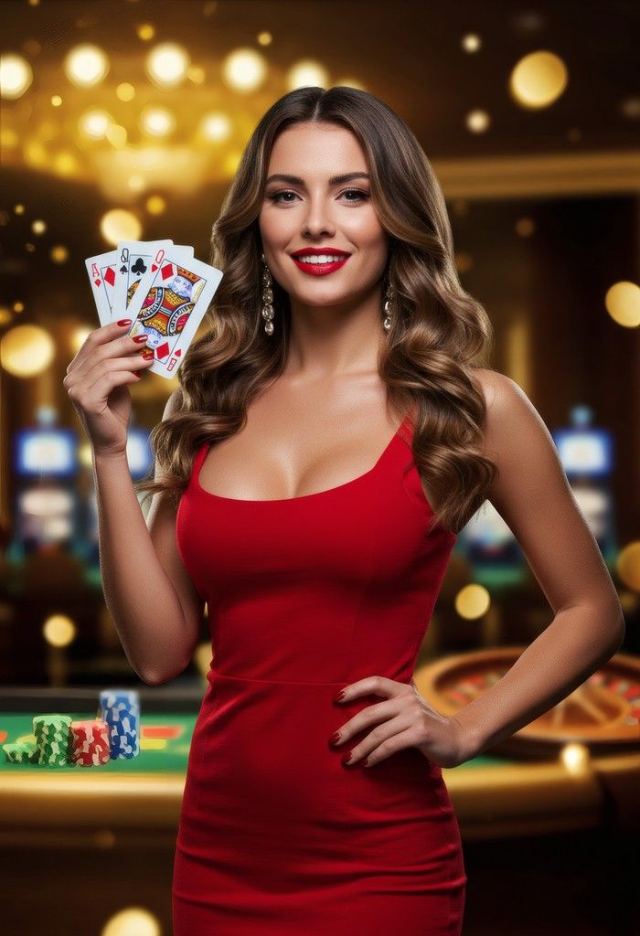 japri toto live dealer blackjack table with cards and chips